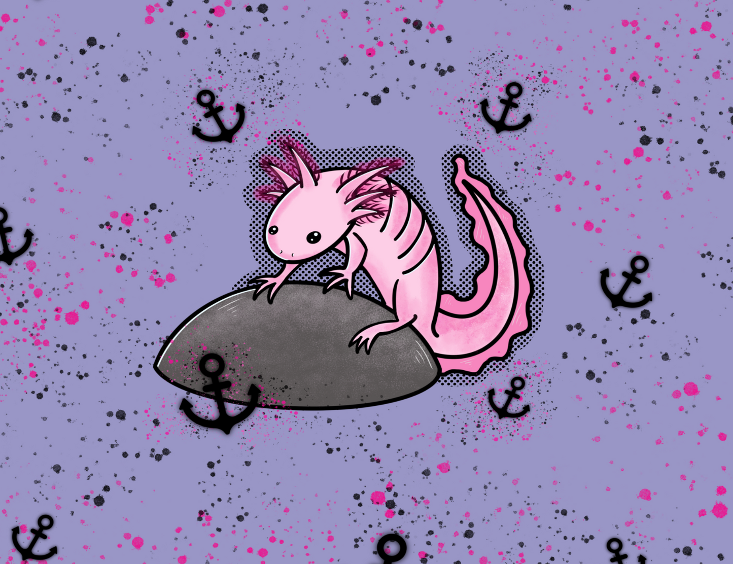 Axolotl Mexi, NUR bei Farben Zauber