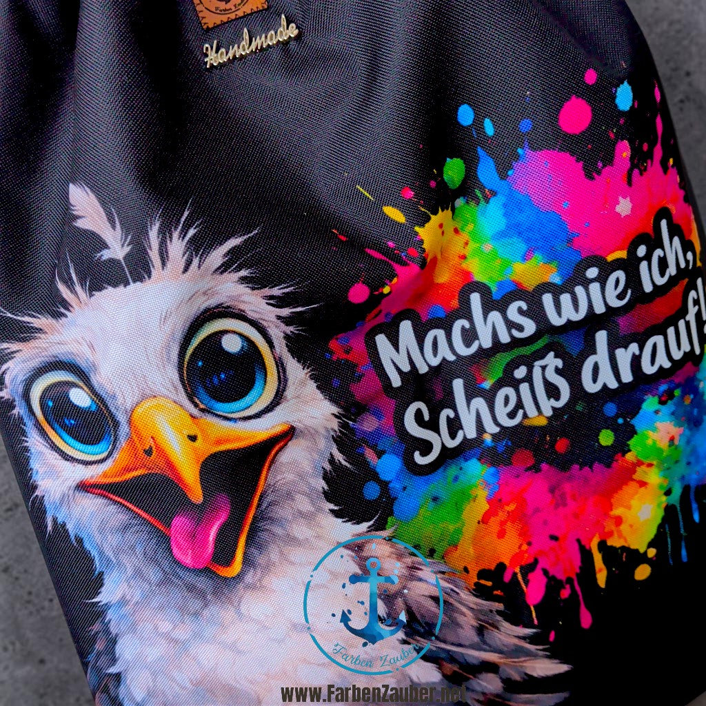 Turnbeutel "Machs wie ich, scheiß drauf!"