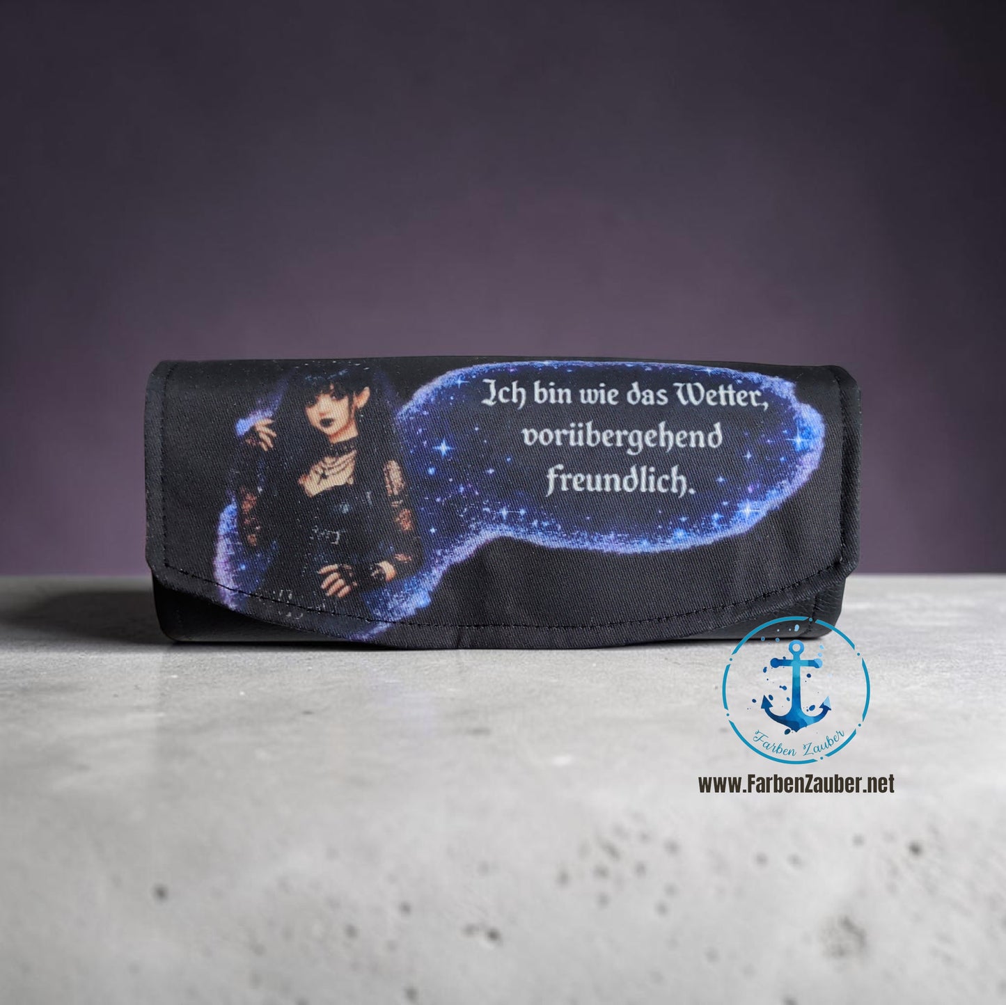 Große Geldbörse "Ich bin wie das Wetter..."