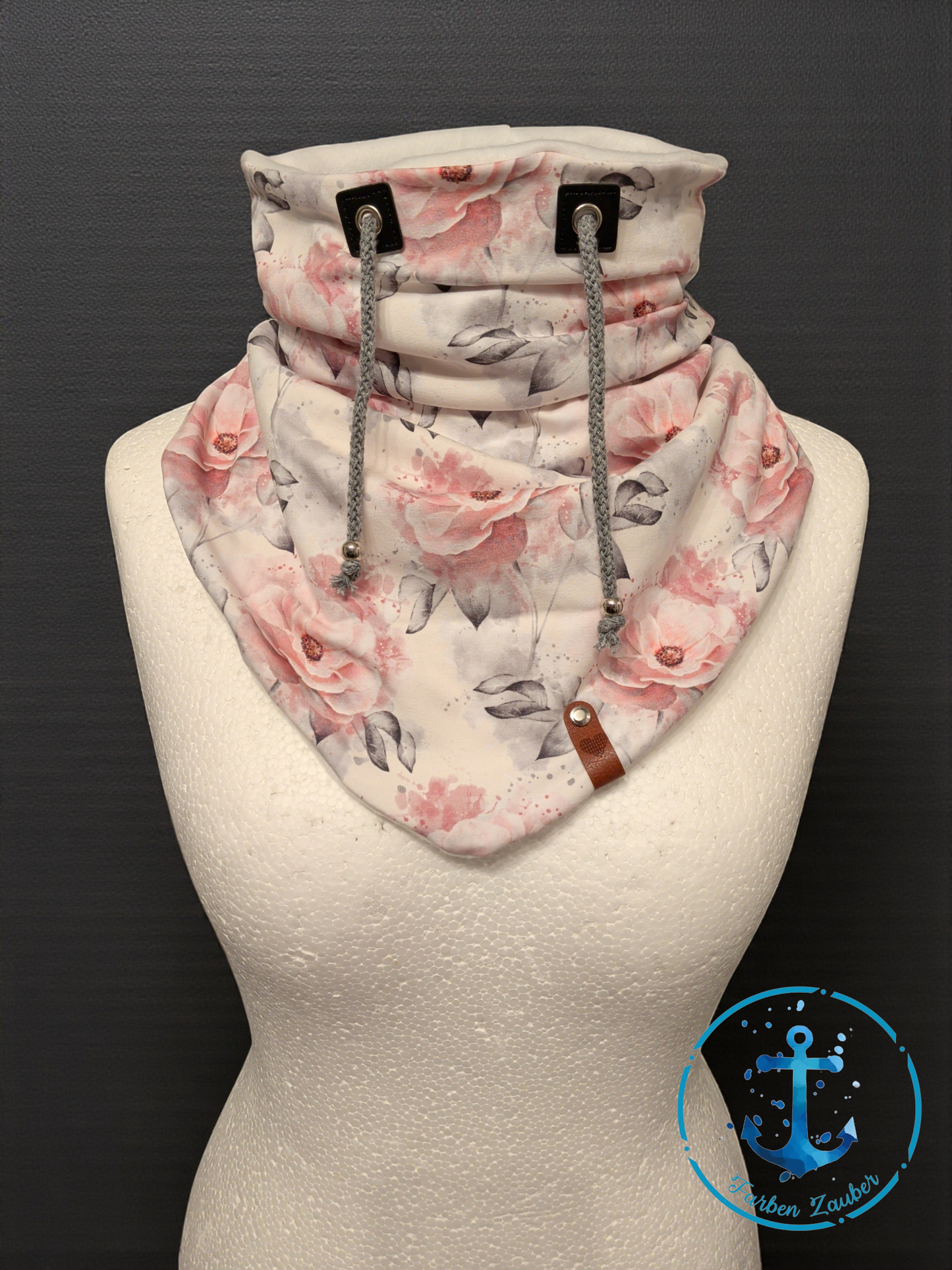 Schlupfloop Schal Rosen