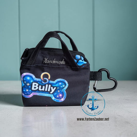 Mini Täschchen mit Karabinerhaken Bully