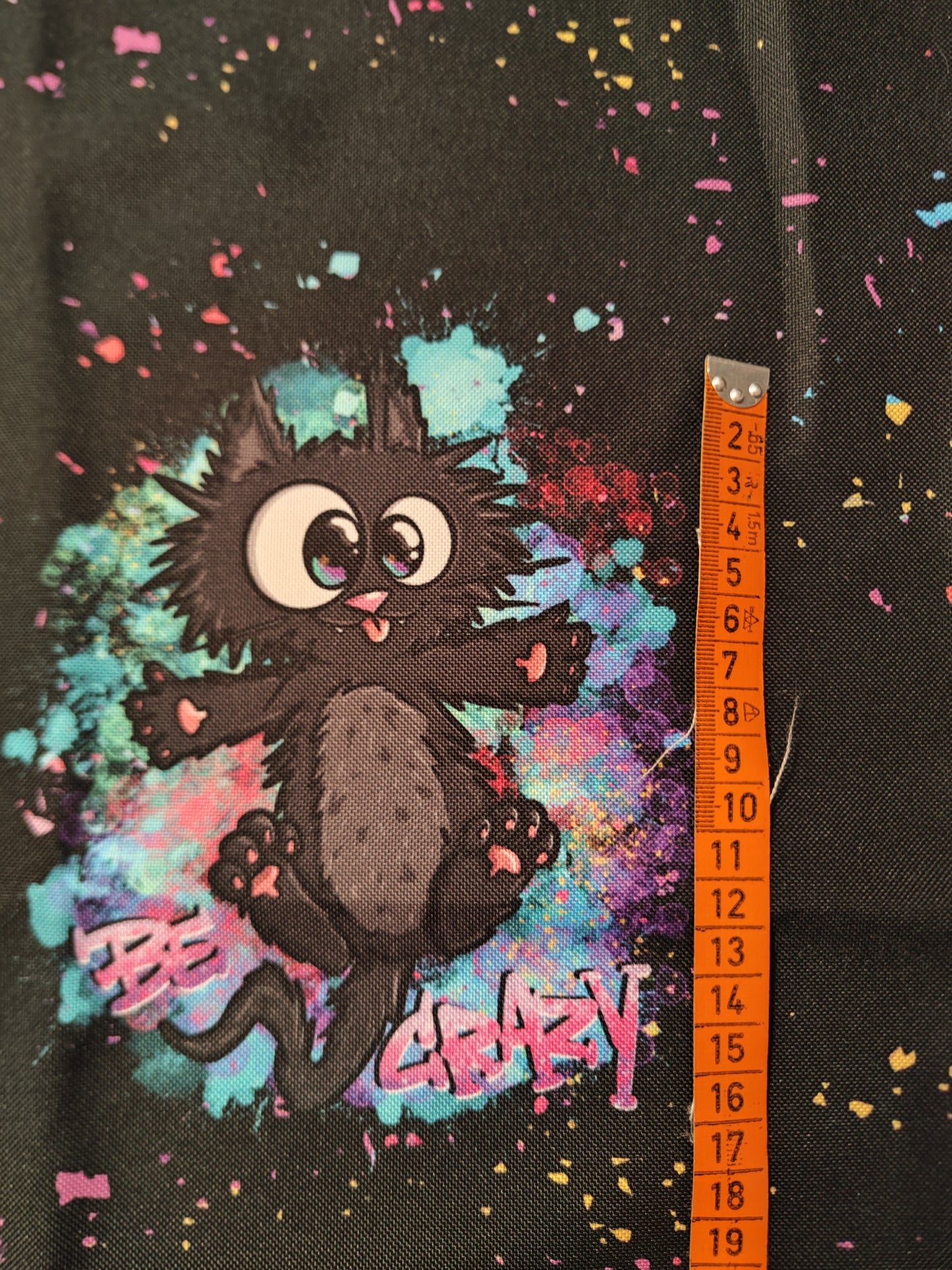 Vorbestellung Crazy Cat Wasserfester Canvas