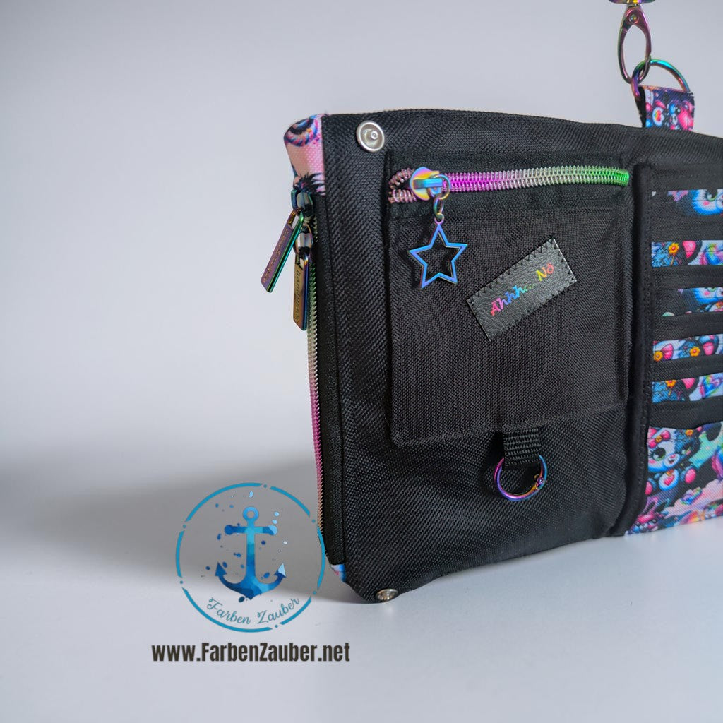 Farben Zauber Handy- Geldbörse- Tasche