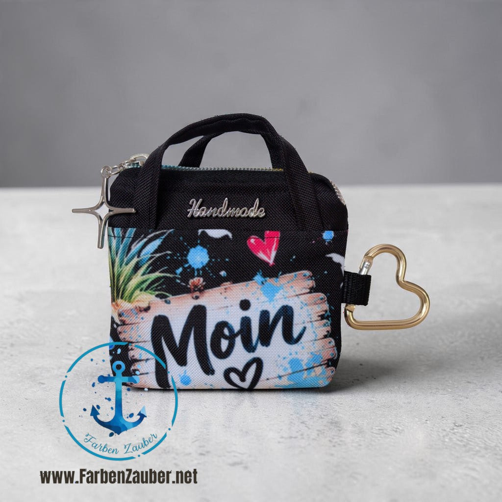 Mini Täschchen mit Karabinerhaken Moin
