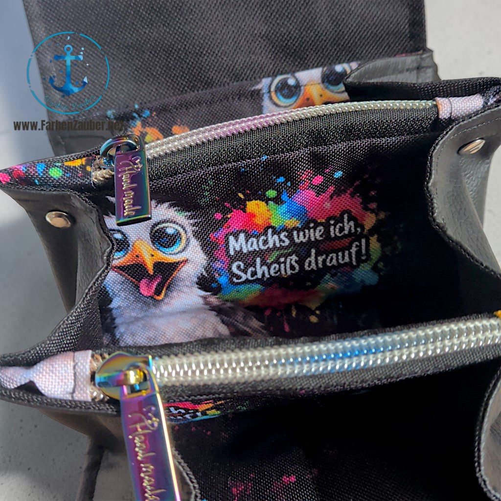 Kleine Geldbörse "Machs wie ich, scheiß drauf!"