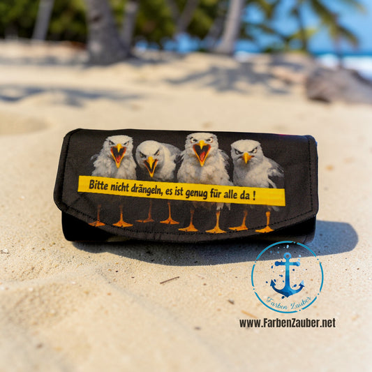 Große Geldbörse "Bitte nicht drängeln..."