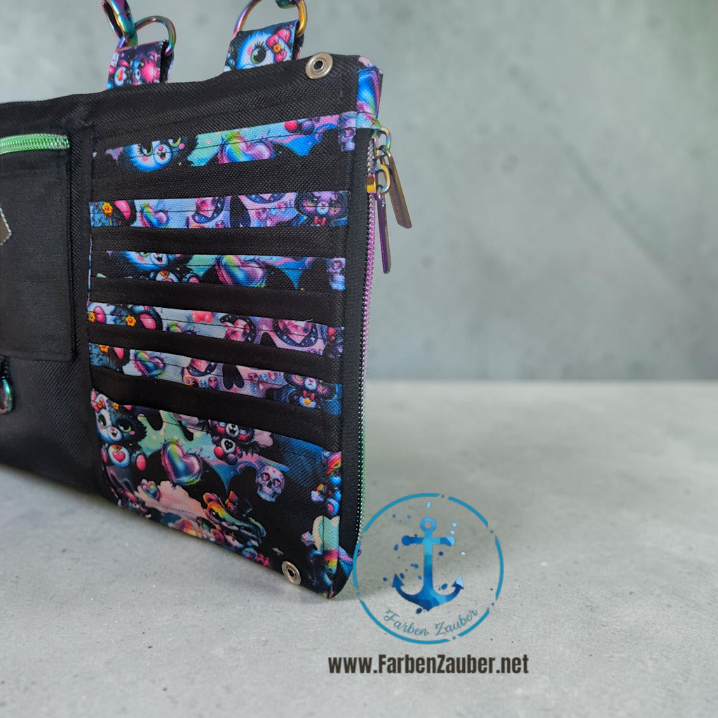 Farben Zauber Handy- Geldbörse- Tasche