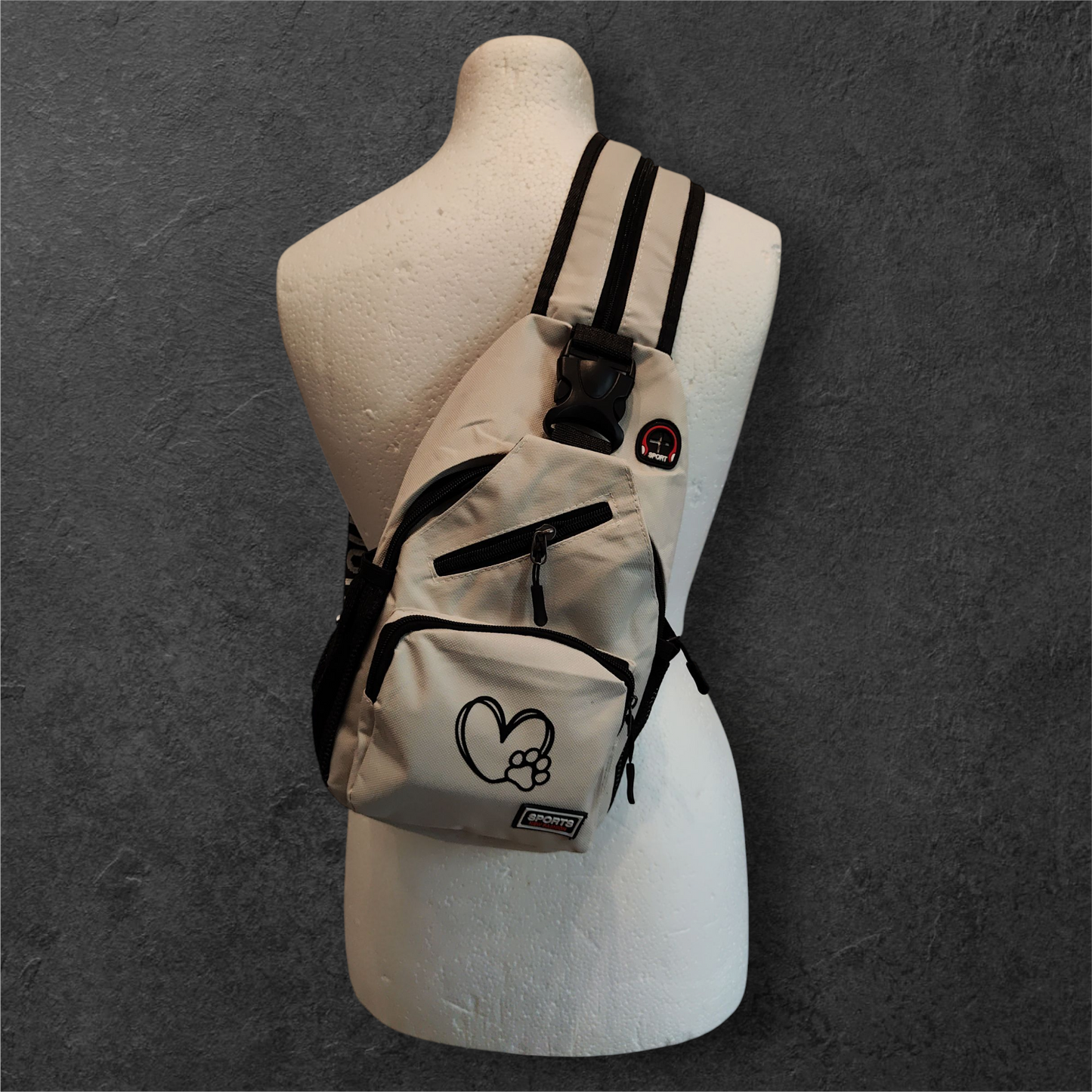 Mini Rucksack Herzchen Pfote