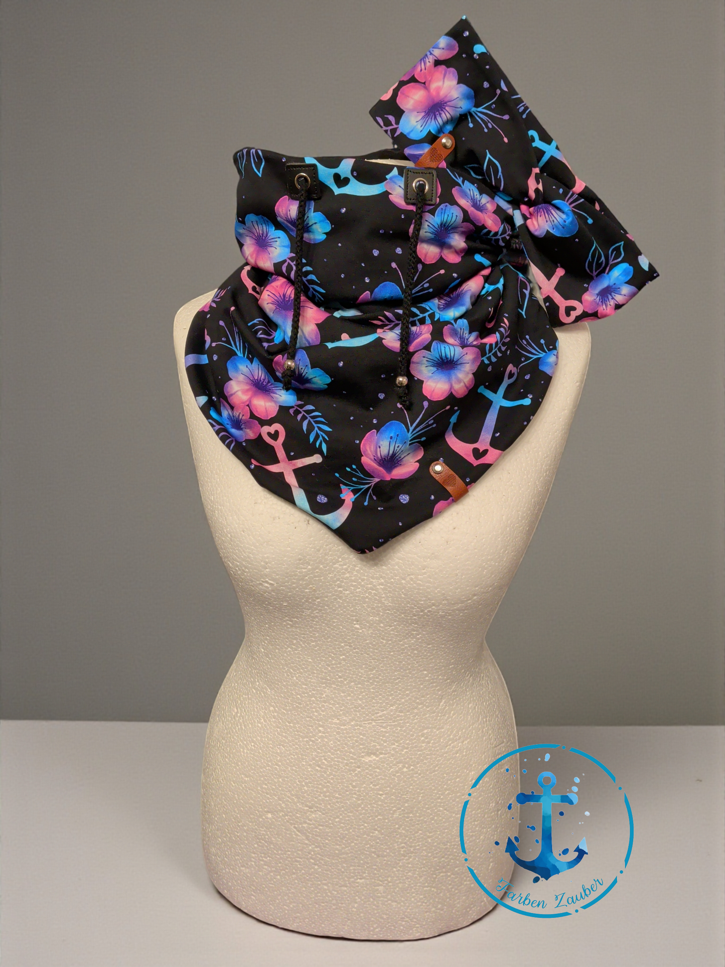 Schlupfloop Schal mit Stirnband