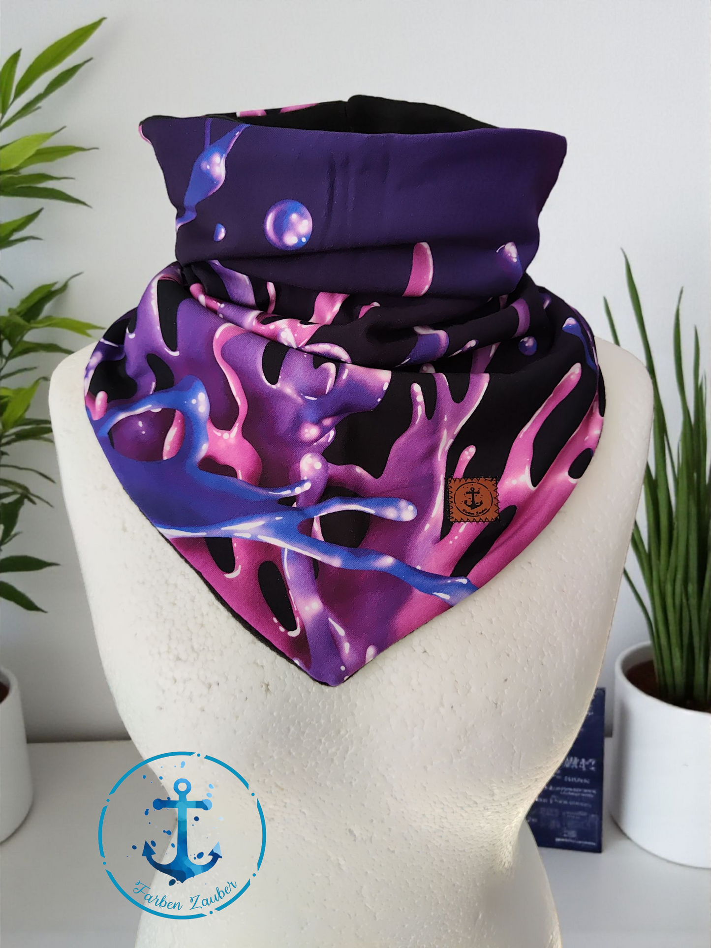 Schlupfloop Lila Aqua