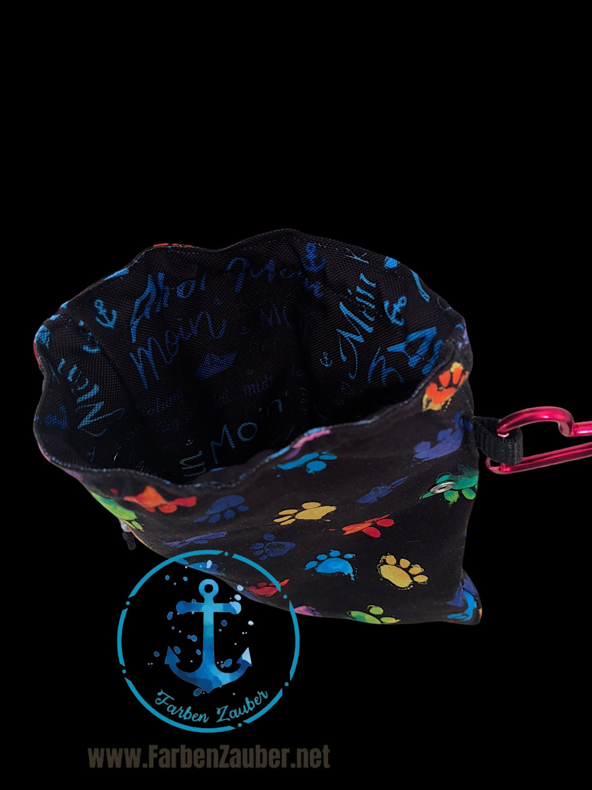 Gassigehtasche mit Pfoten
