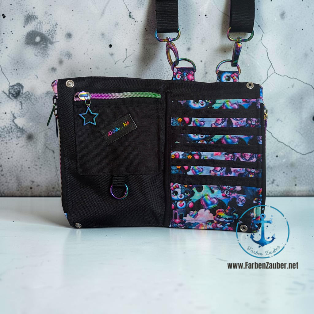 Farben Zauber Handy- Geldbörse- Tasche