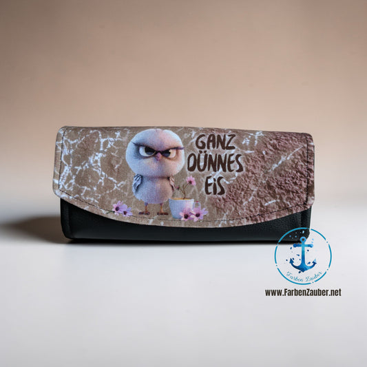 Große Geldbörse "Ganz dünnes Eis"