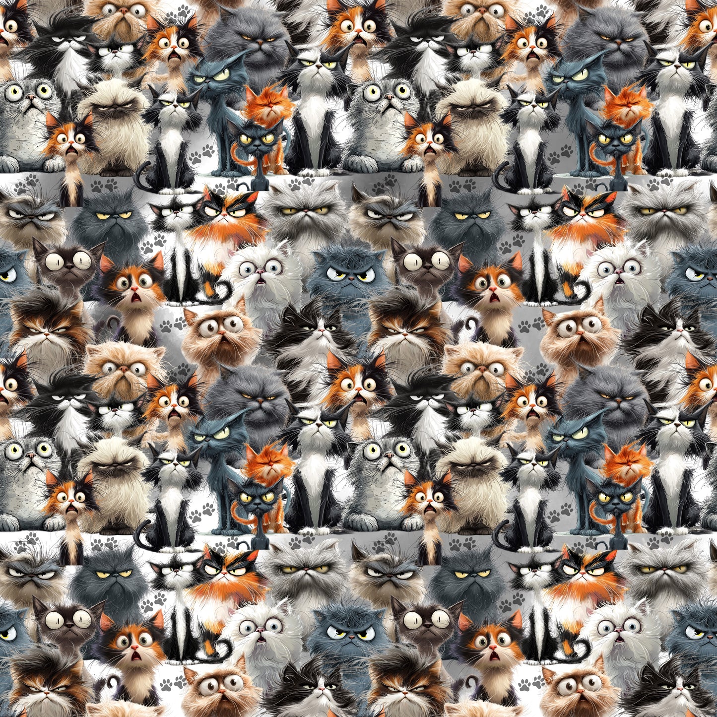 Vorbestellung Katzen Jersey Elasthan