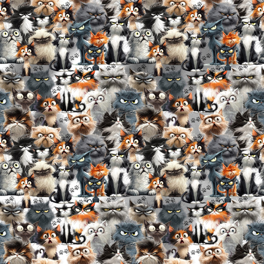 Vorbestellung Katzen Jersey Elasthan