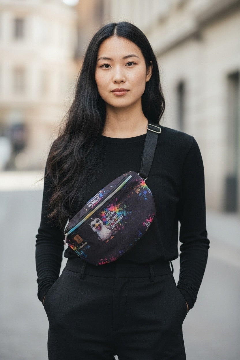 Große Bauchtasche mit "Ich spreche fließend Sarkasmus"
