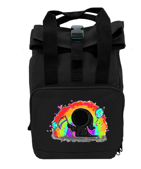 Rolltop Rucksack mit Tödchen Größe L