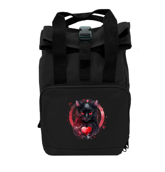 Rolltop Rucksack Katze Größe L