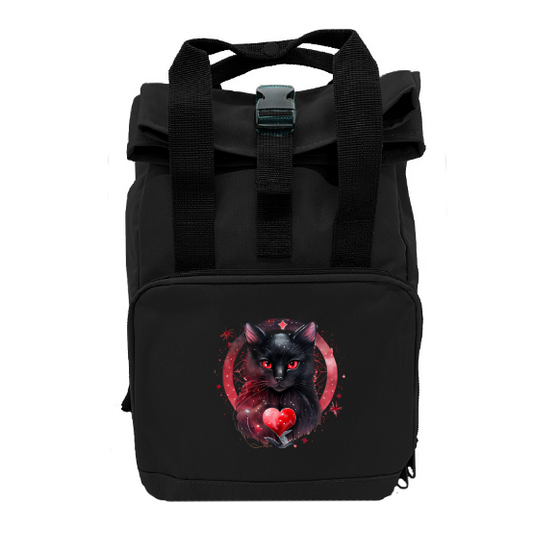 Rolltop Rucksack Katze Größe L
